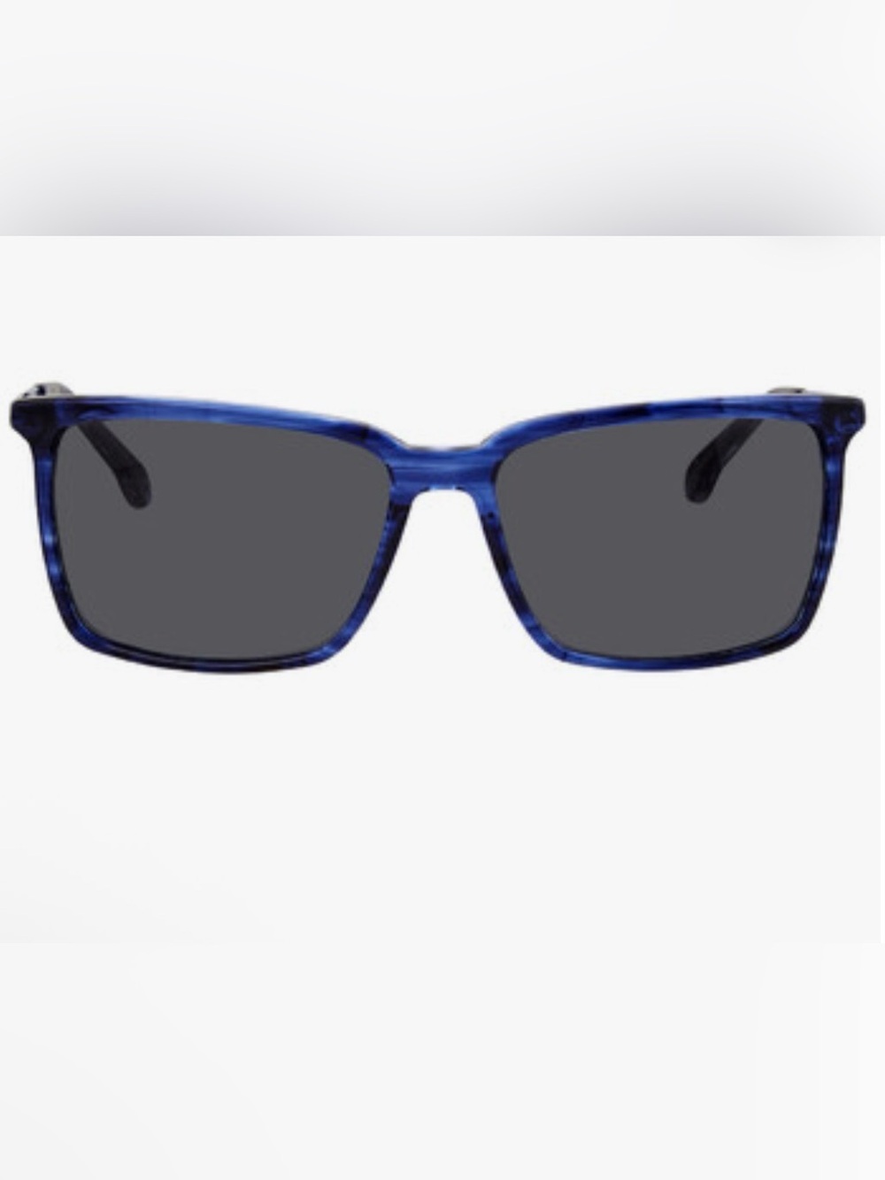 Zeiss Men's Blue Square Frame Sunglasses - Polarized Lens German lux brand